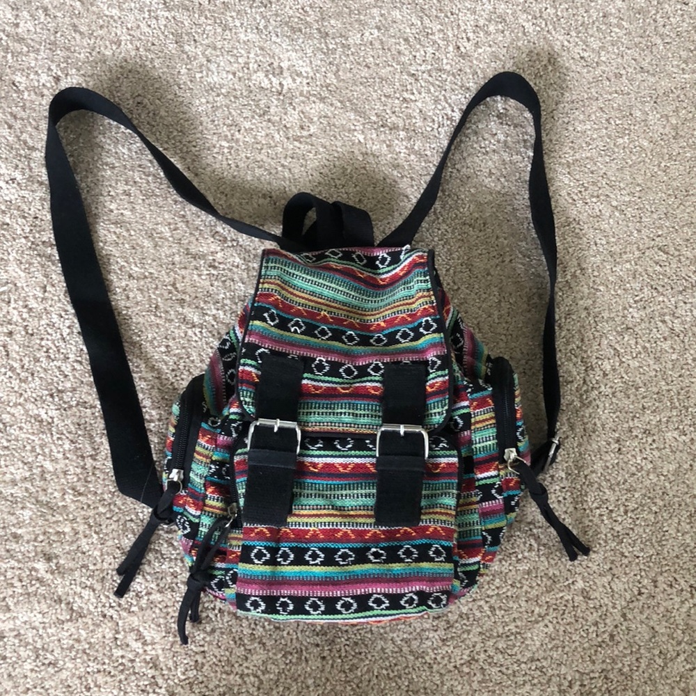 Multi-colored small backpack